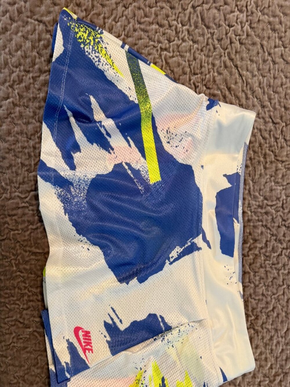 Nike Women's Blue White Pink Yellow Printed Tennis Skort